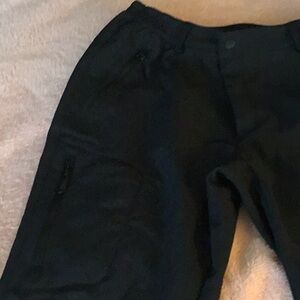 Camel Crown Women's Black Soft Shell, fleece lined Pants. Large